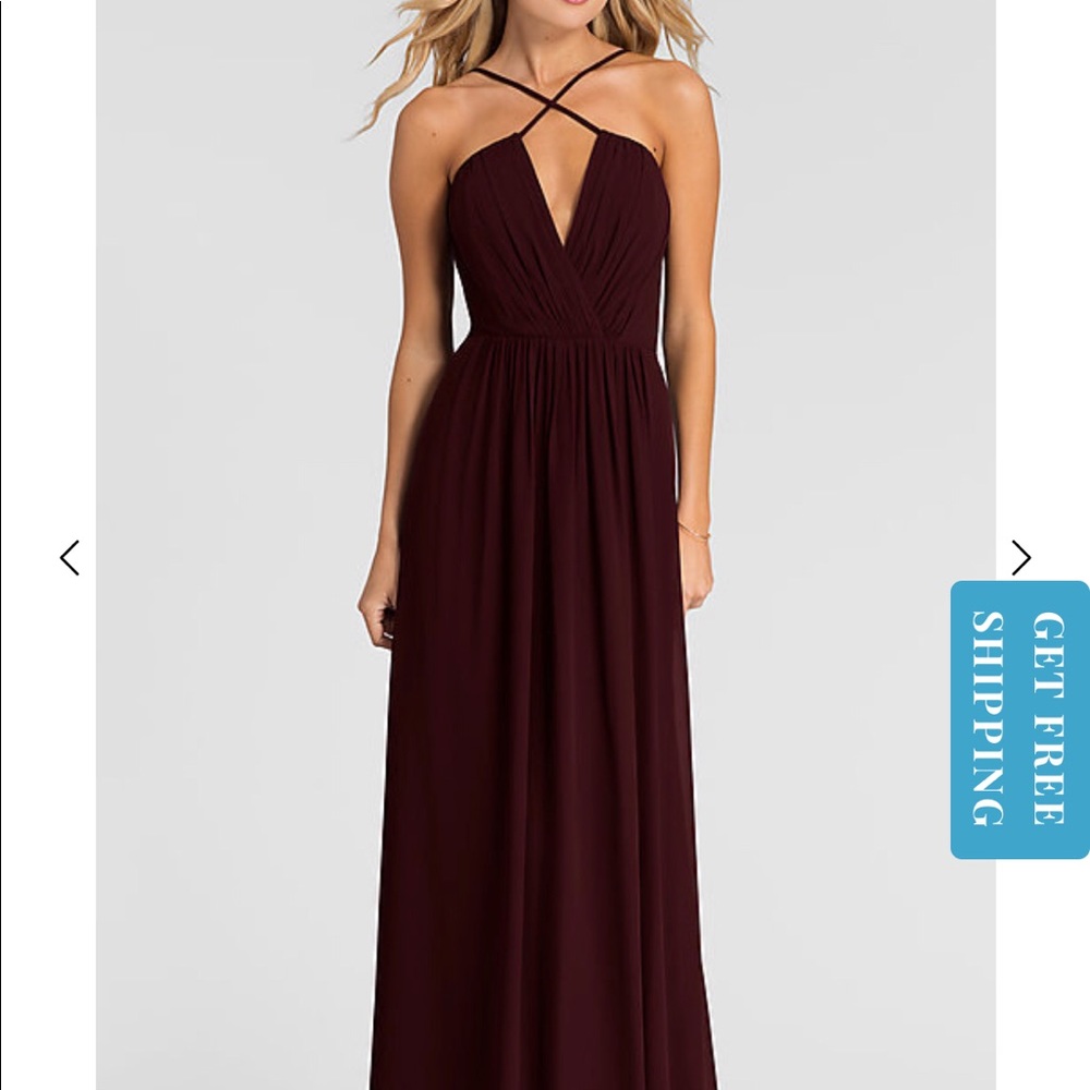 Bill Levkoff Style: 1405; Chiffon; Color: Wine